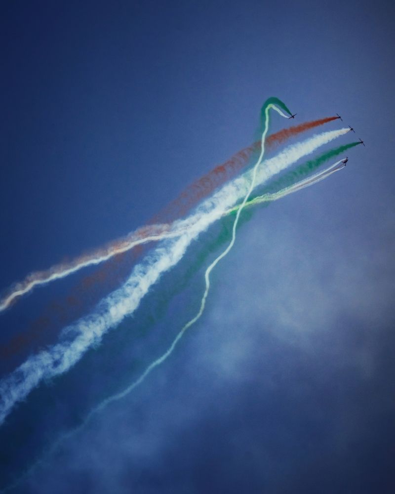 Tricolor Symphony in the Sky