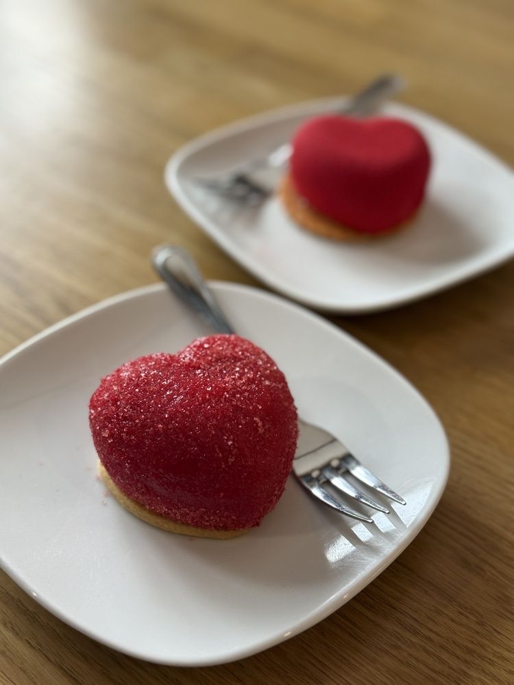 Пирожное в форме сердца