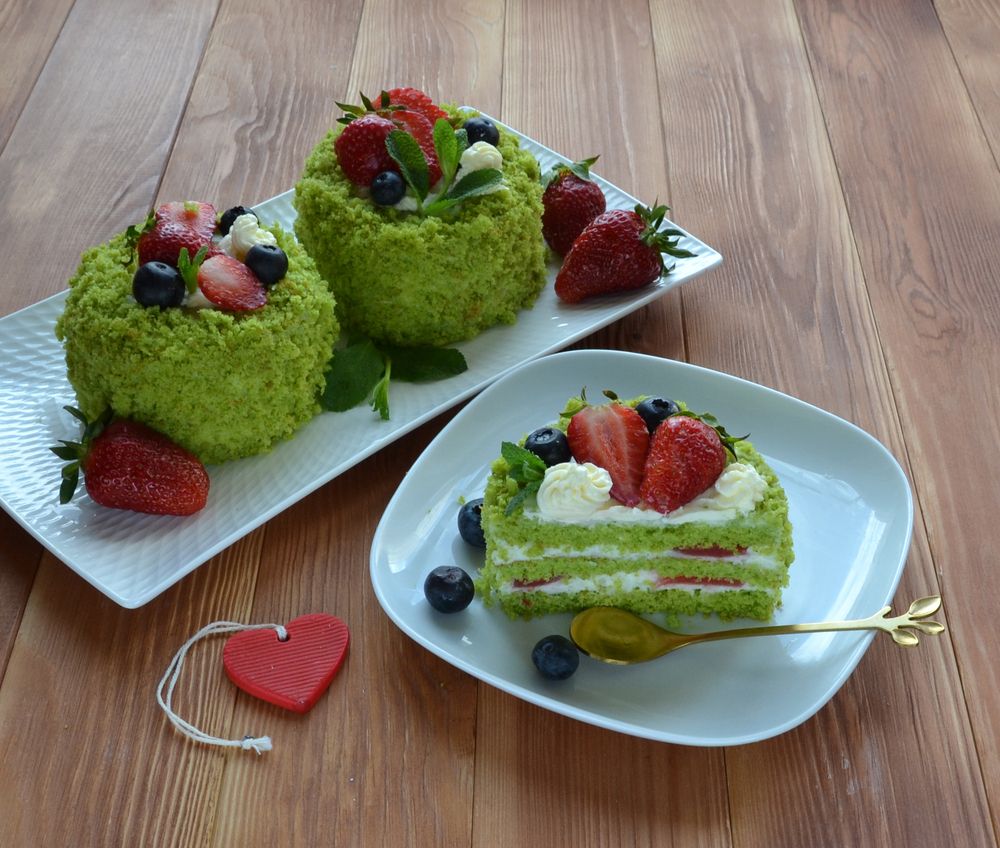 Бенто-торты Изумрудные