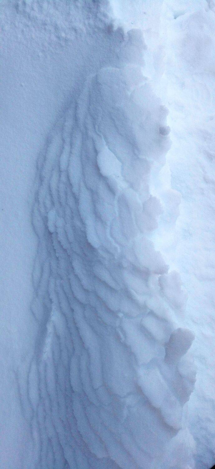 Абстракция снега