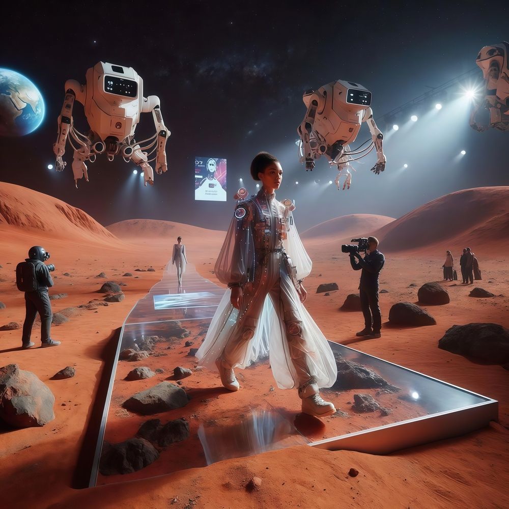 Fashion show on Mars.