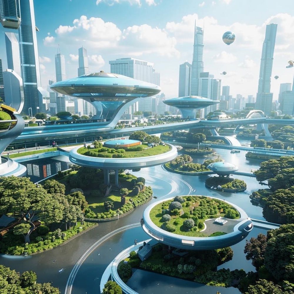 Ultramodern city