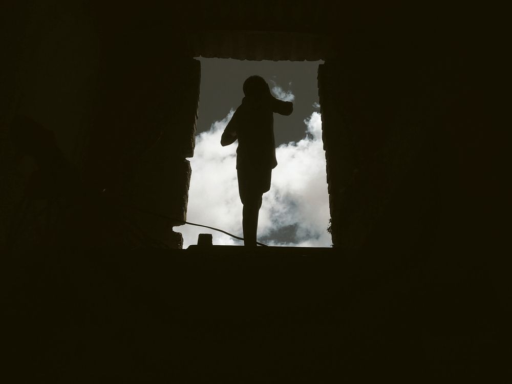 Trying to see the sky
