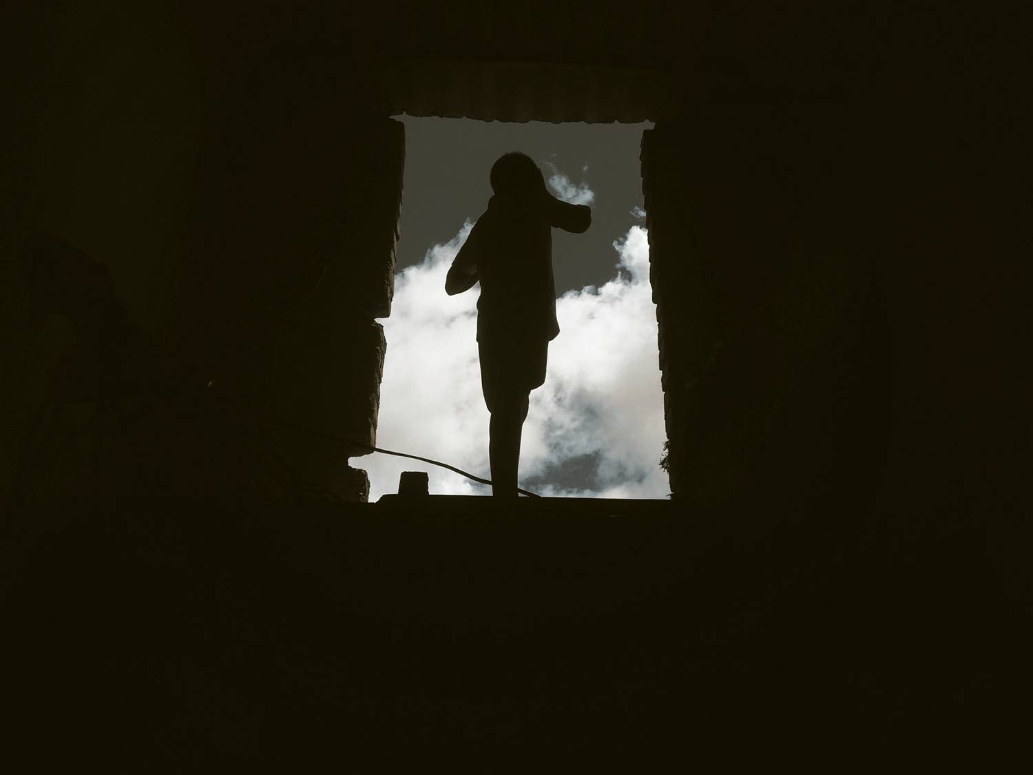 Trying to see the sky