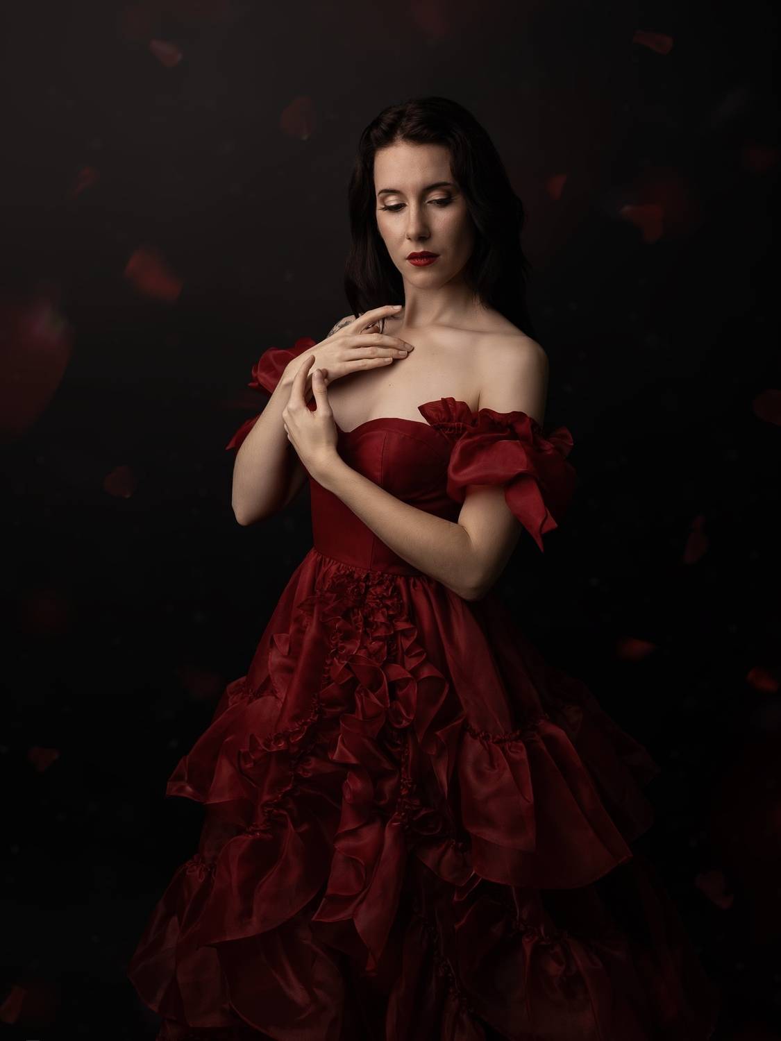 Lady in red