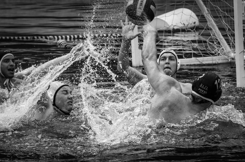 Decisive Moment in Water Polo Match