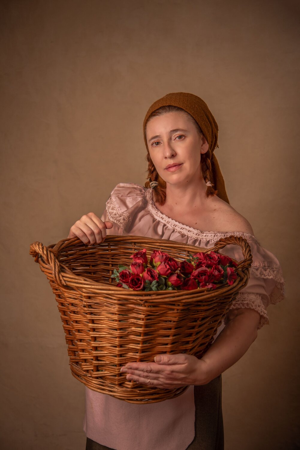 La niña de las flores