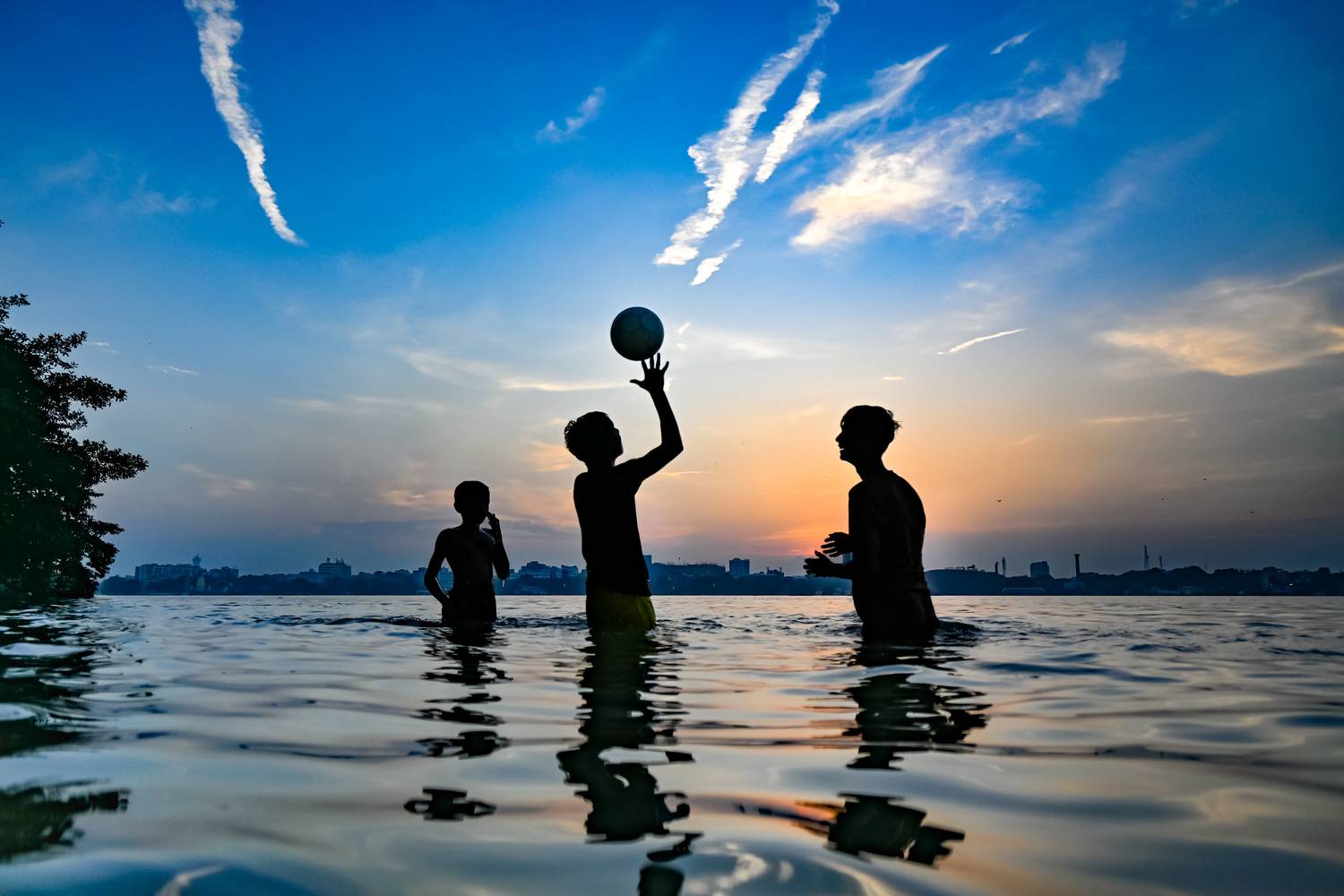 Playing In The Sunset