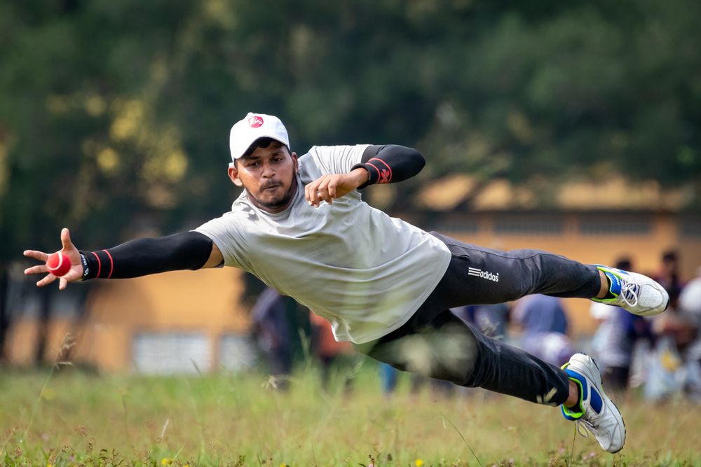 Dynamic cricket catch