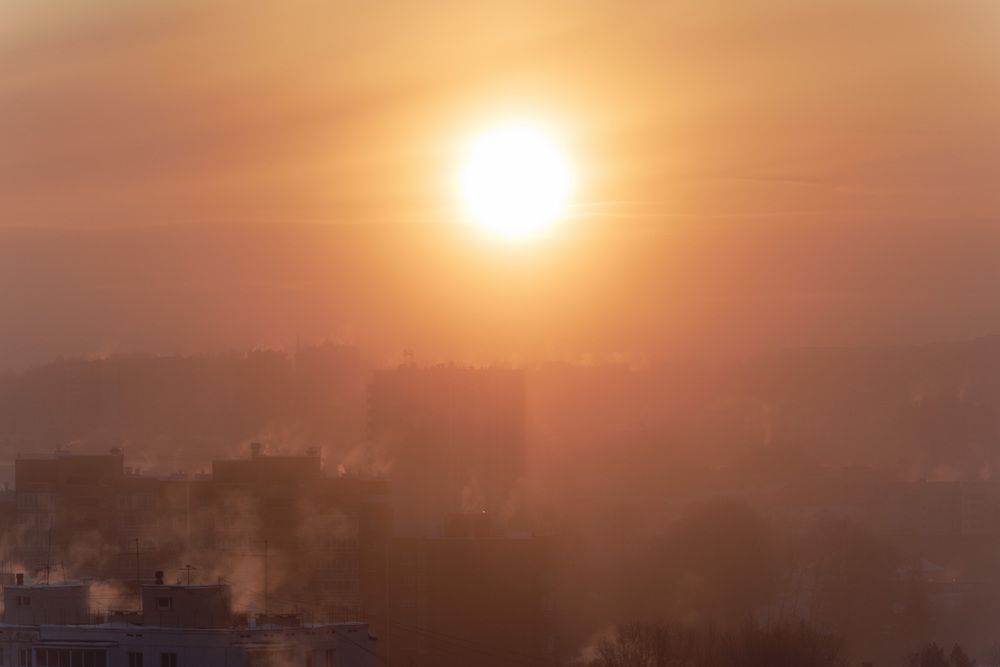 Восход зимой
