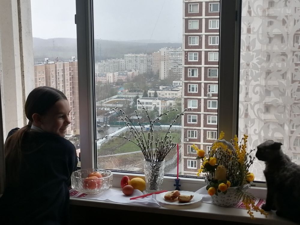 Вид из окна на Московский дворик.