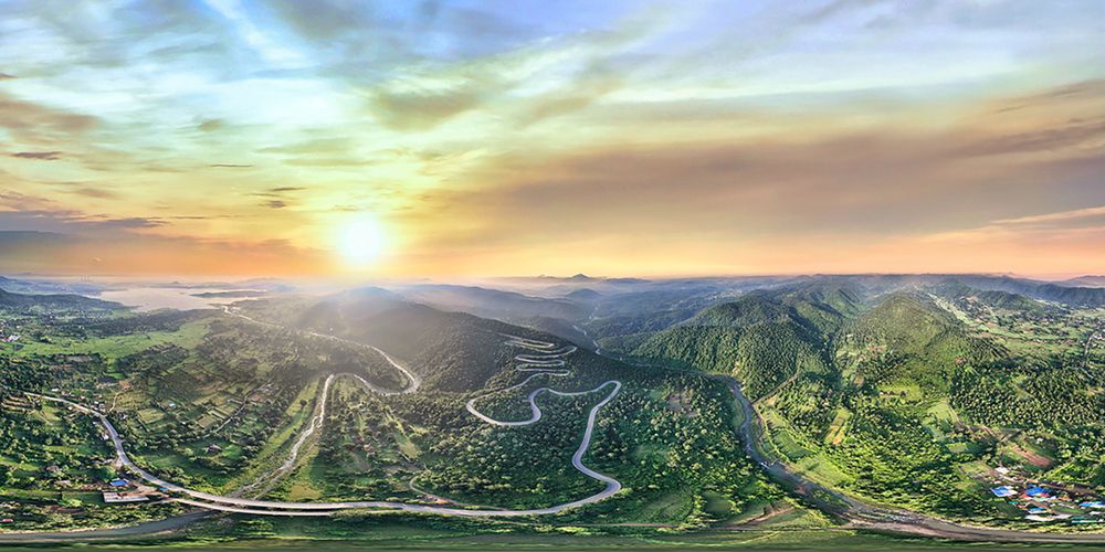 When the Sun Kisses the Hills