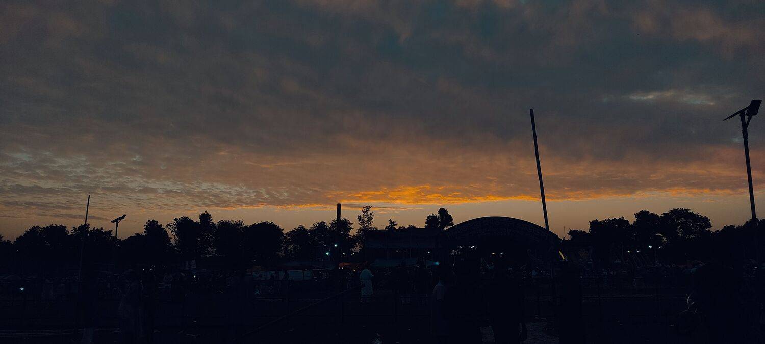 “Where the sky whispers goodbye and the night begins.”