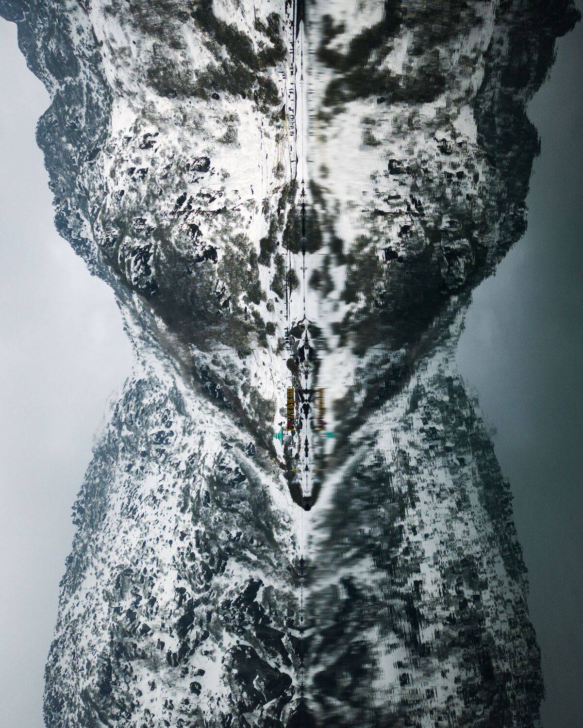 The face in the lake