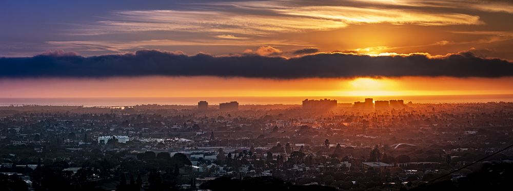 Golden Sunset Over the Pacific