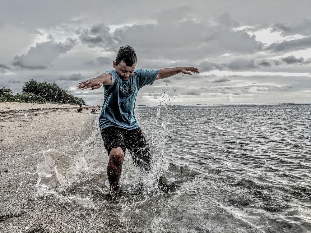 The splash!