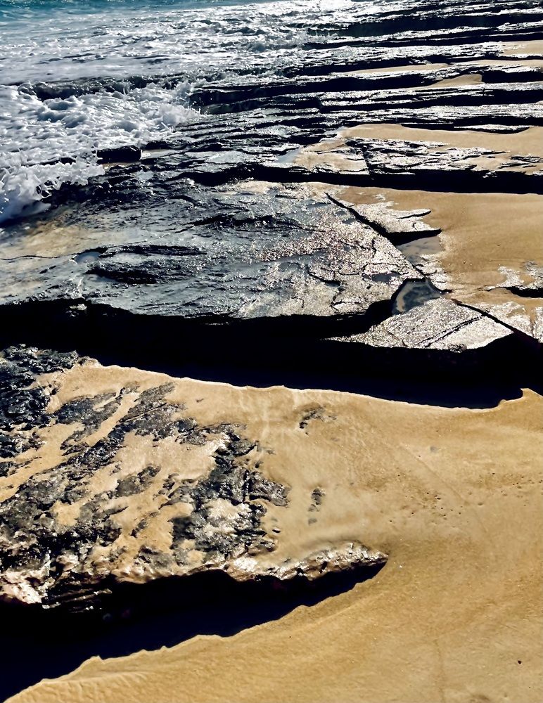 Rocks on the beach at Sahel - Egypt