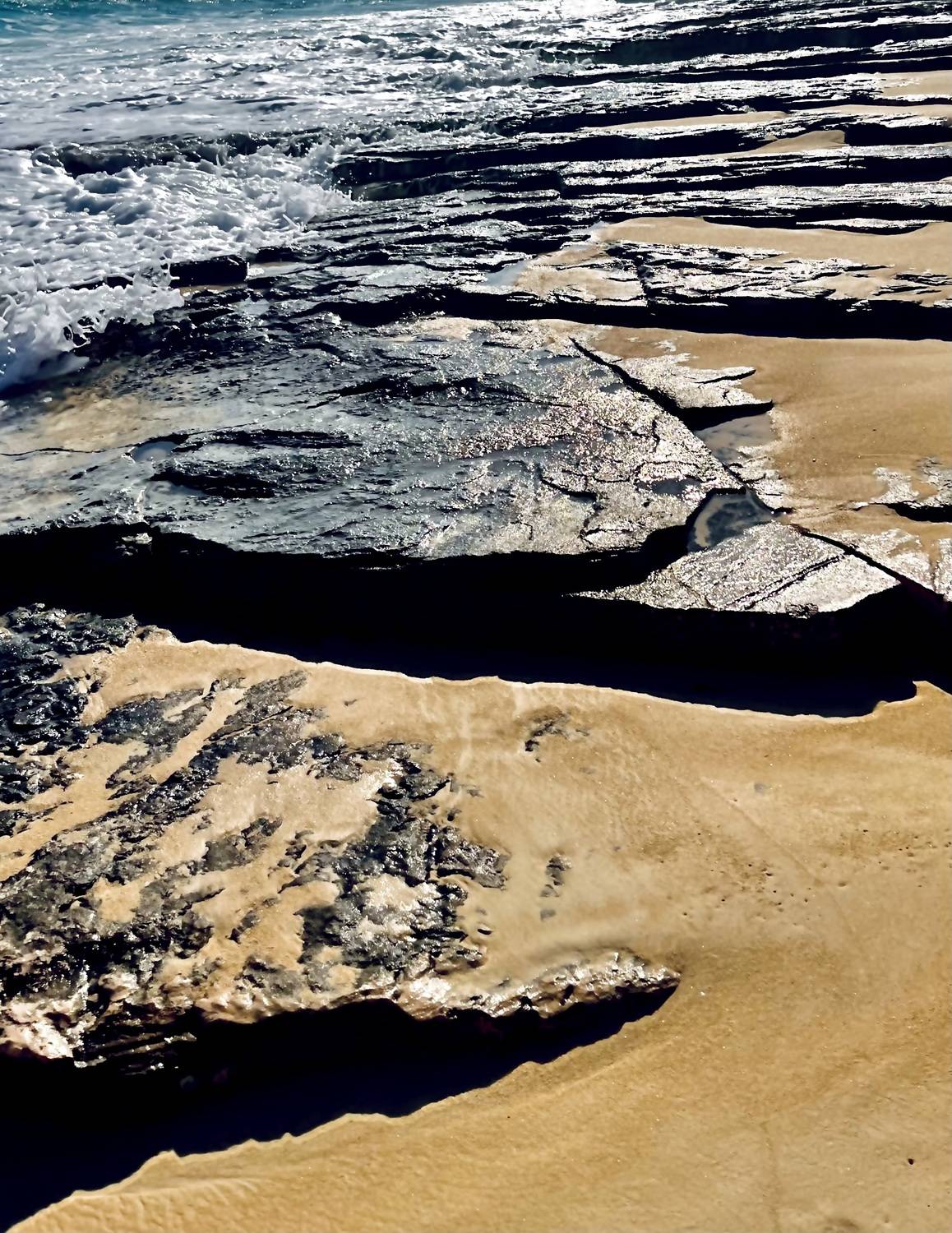 Rocks on the beach at Sahel - Egypt