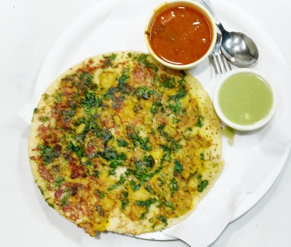 Indian food Onion Potato Uttapam