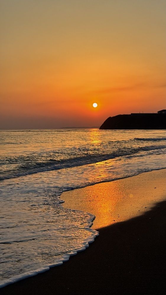 Закат на море