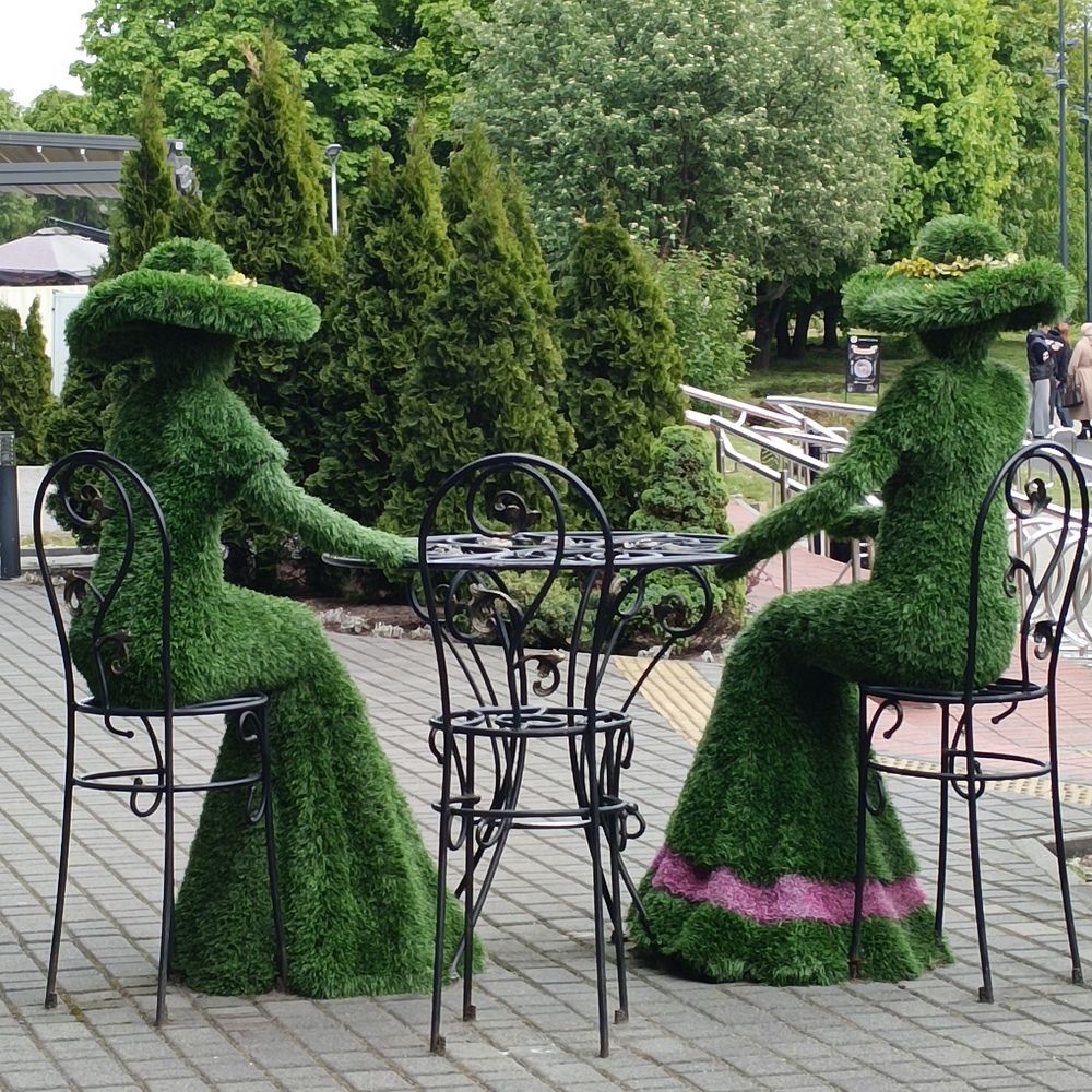 дамы в зеленом