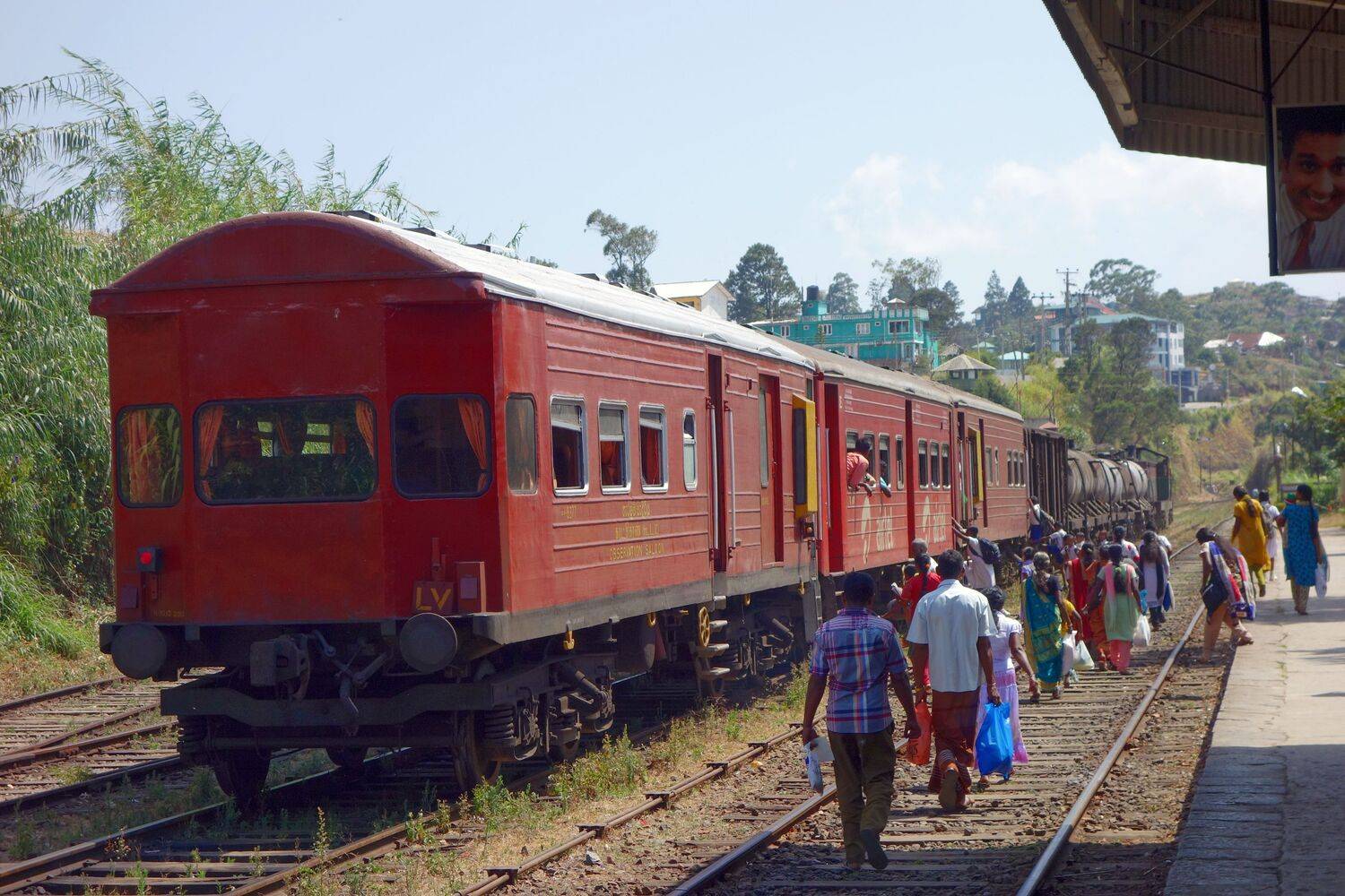 Pasajeros al tren
