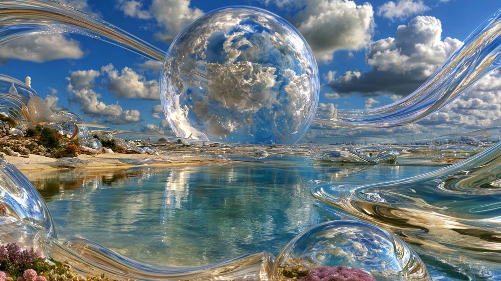 Futuristic Crystal Clear Planetary