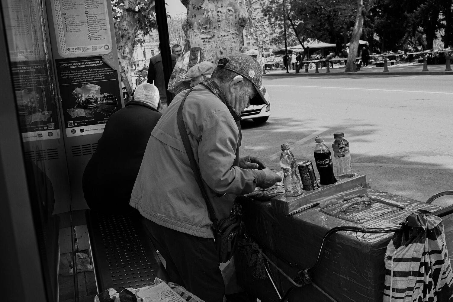 selling man