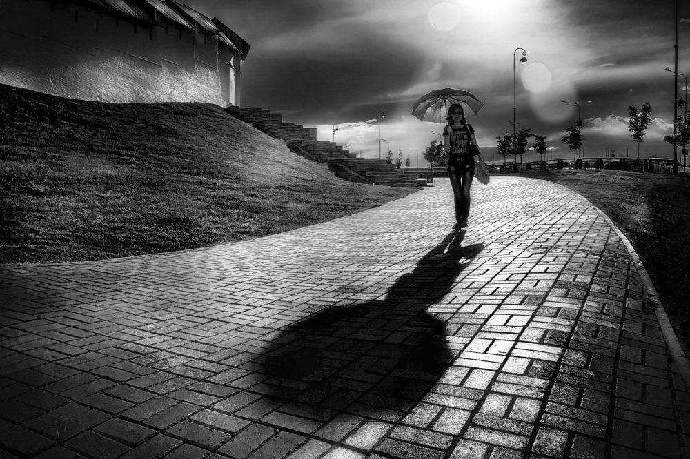 закатные тени..