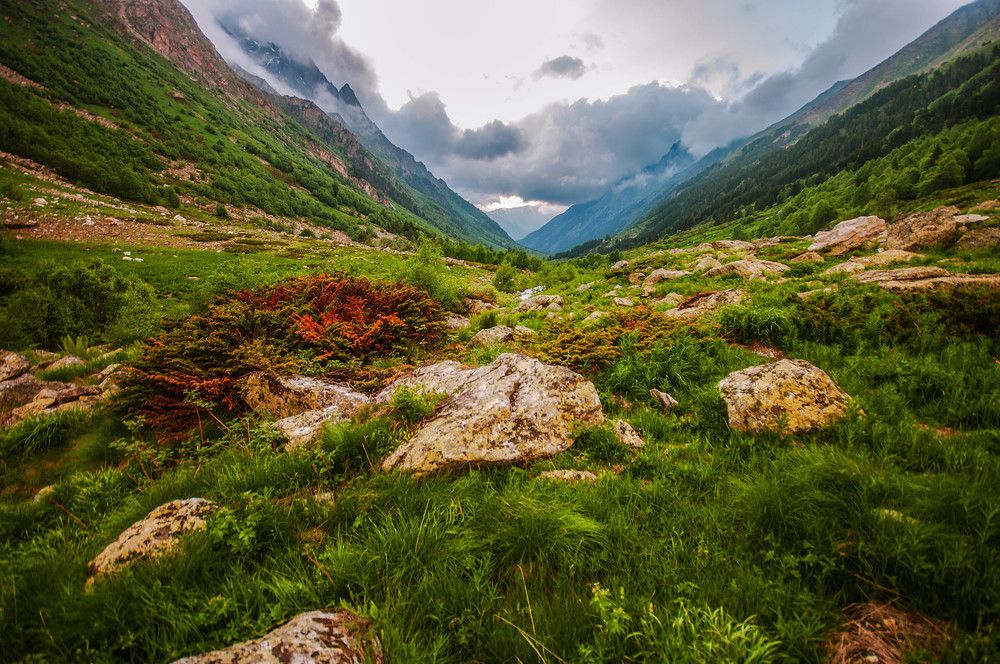 Вечер в ущелье Муруджу
