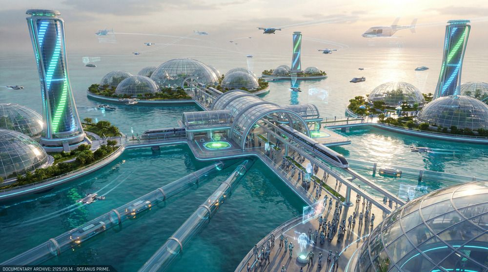 Oceanus Prime: The Floating City of 2125