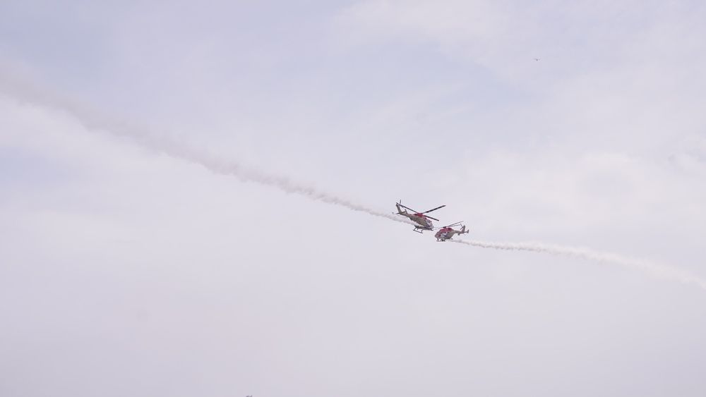 dances in sky