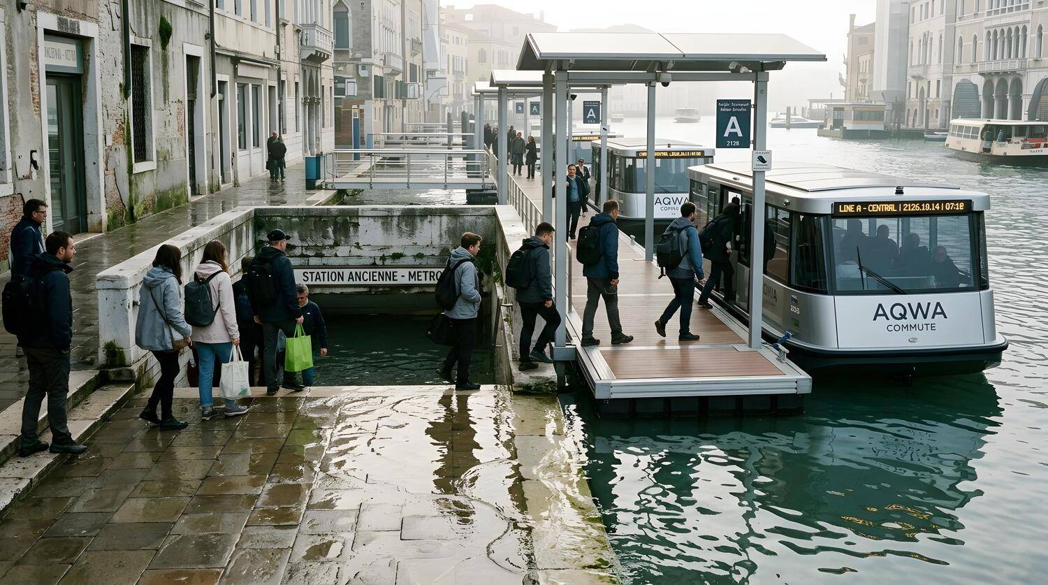 Morning tide in the former metro area