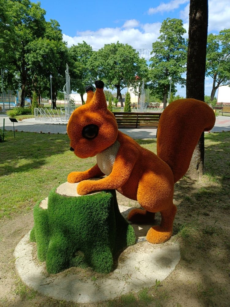 Белка в парке