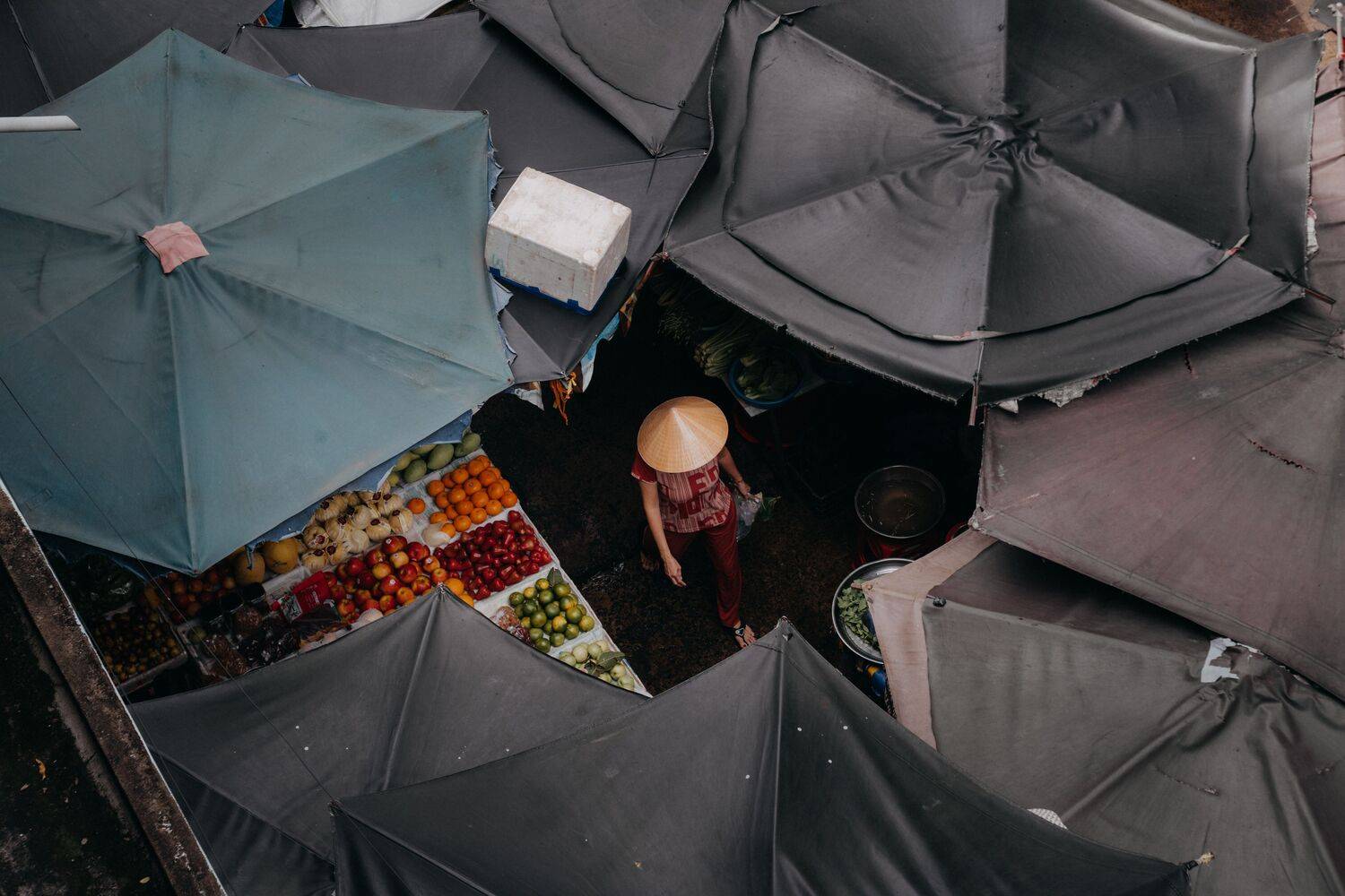 Phung Hung Market from above