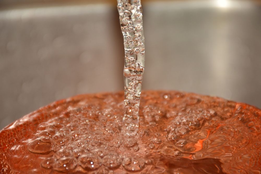 Continuous stream of water