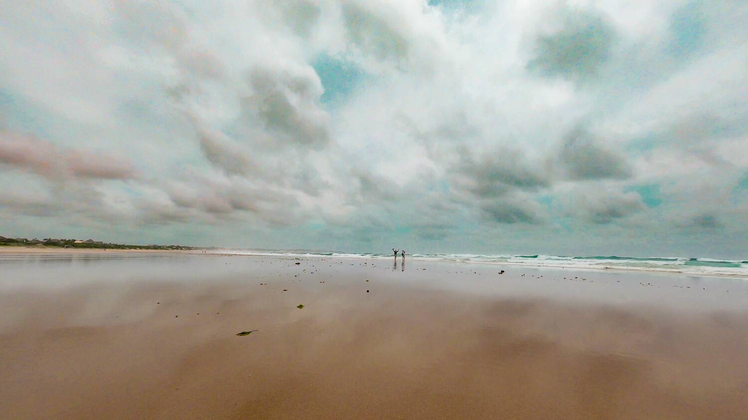 Cloudy day in the beach