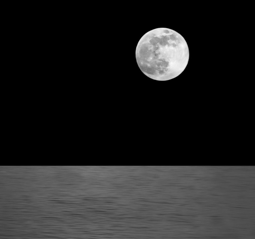 Big, bright full moon