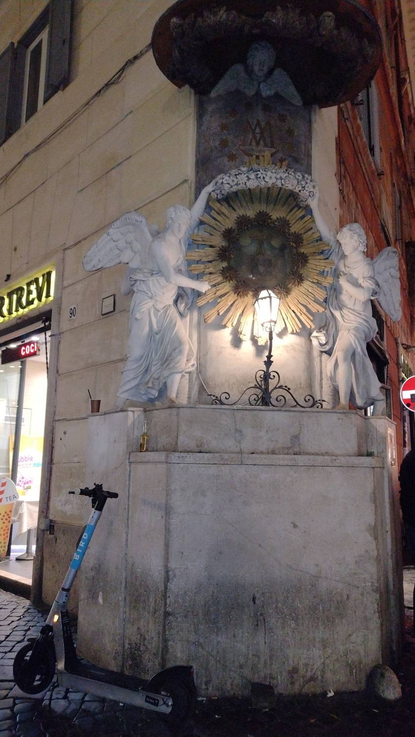 Dos angelitos en Roma.