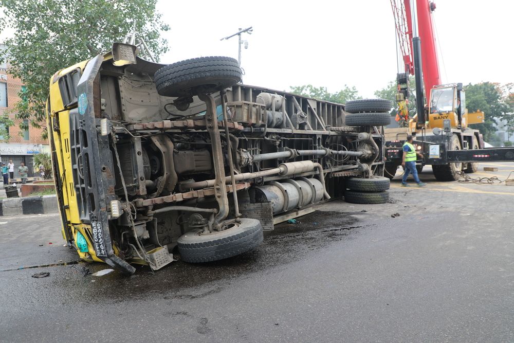 cargo truck accident