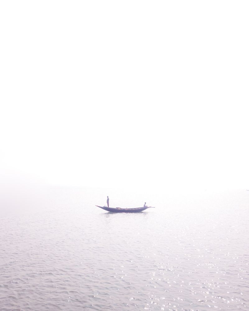 alone at the sea