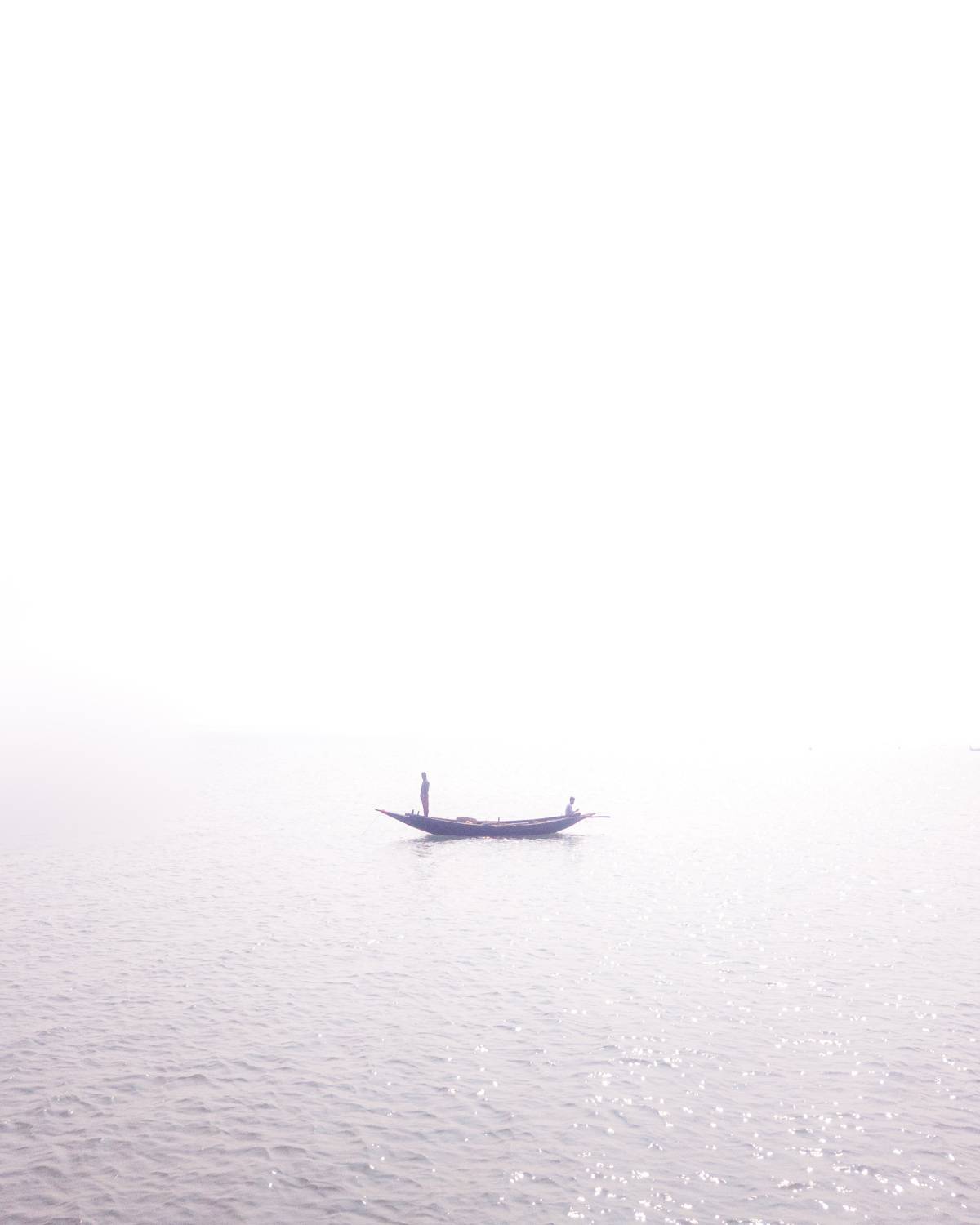 alone at the sea