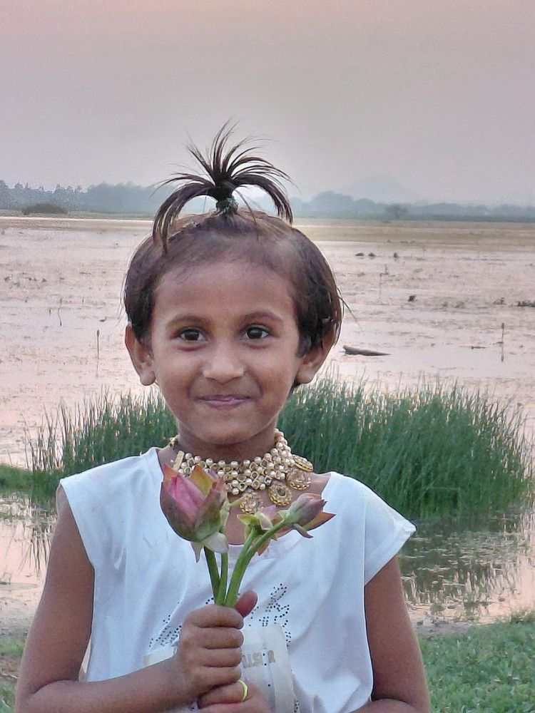Happy tribal girl