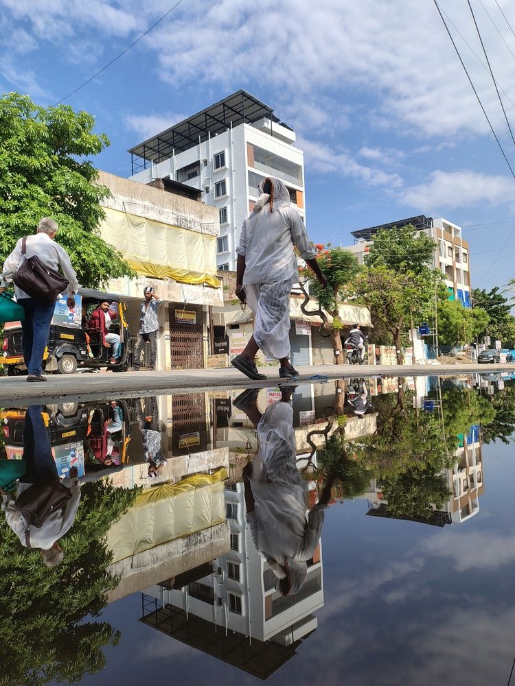 Natural puddle