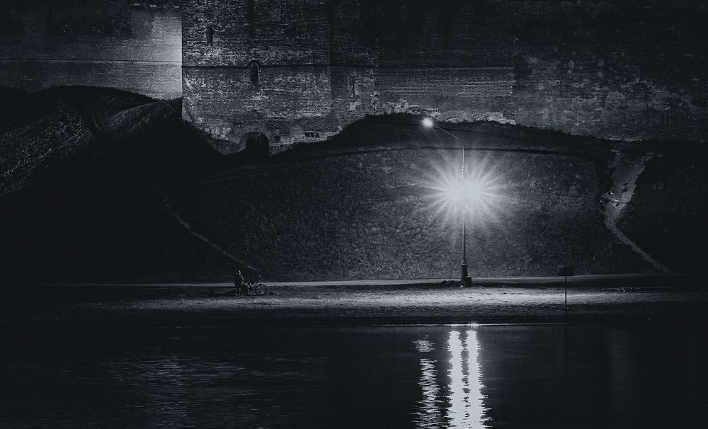 night cyclist