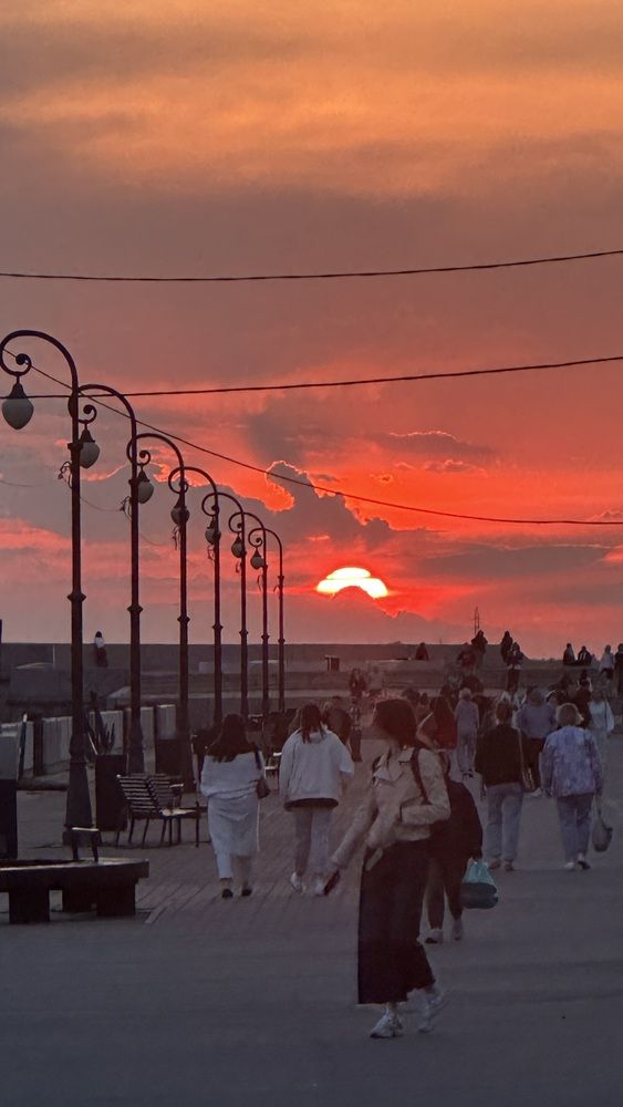 Закат на Двине.