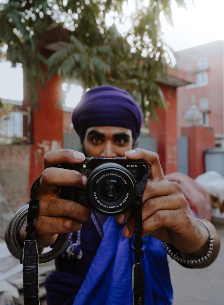 Singh with camera