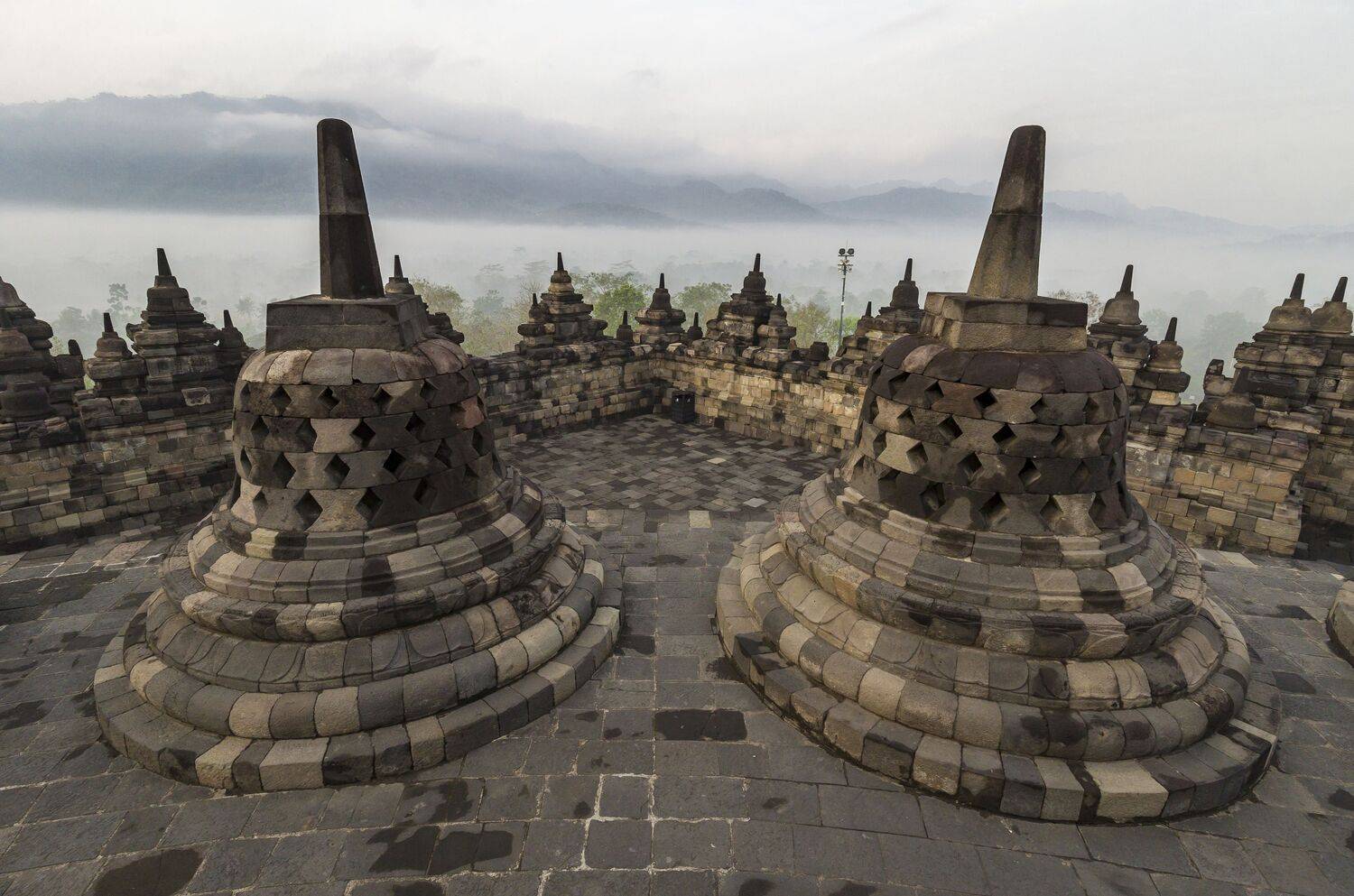Borobudur Temple At dawn