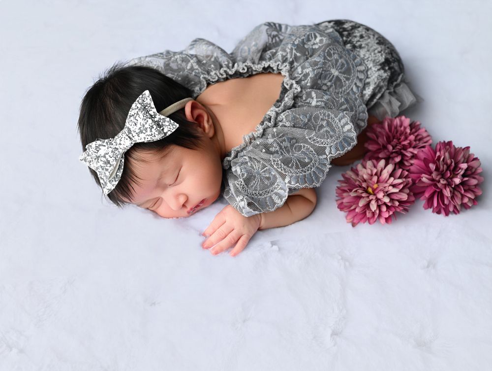 Newborn baby girl
