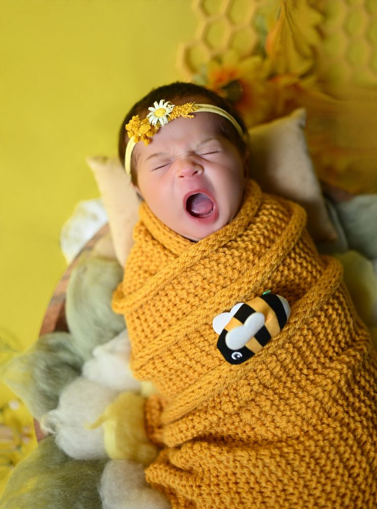 Baby girl yelling